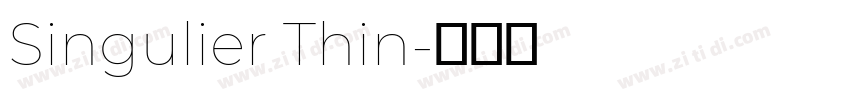 Singulier Thin字体转换